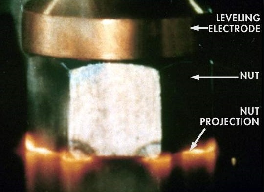A1 159 Actual nut being welded