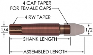 Female cap shank