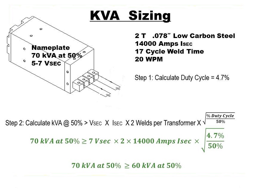 KVA sizing slide step 2