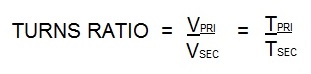 TURN RATIO Voltage