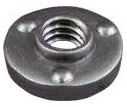 Three Round Projections Round Weld Nut