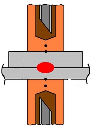 Water cooled electrode